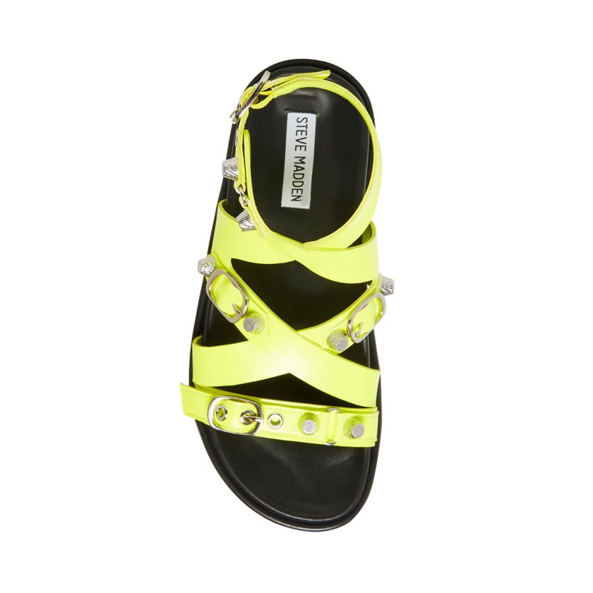 Sandalias de Plataforma Steve Madden Brant Neon Mujer Verde | ES DT0S93